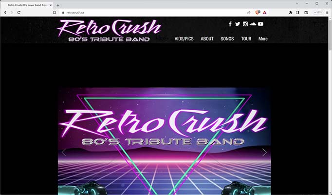Retro Crush 80's tribute band